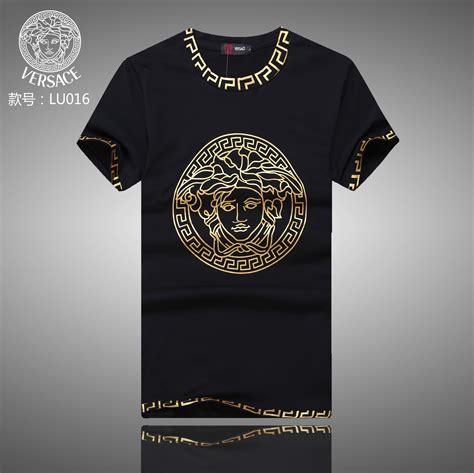 versace t shirt men free shipping|1st copy Versace shirt men.